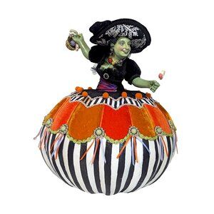 Katherine's Collection Tricky Treats Pumpkin Witch